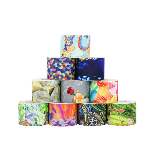 Kindmax Healthcare Fashion Printing Colourful Kinesiology Tape Kit for Athletic Sports Muscle Protector 5cm x 5m Roll