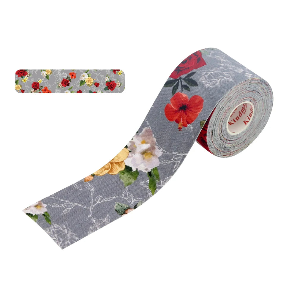 Kindmax Healthcare Fashion Printing Colourful Kinesiology Tape Kit for Athletic Sports Muscle Protector 5cm x 5m Roll