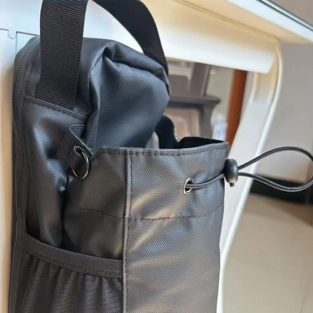 Magnetic Bottle Sleeve Pouch with Phone Pocket Gym Accessories Organizer with Shoulder Strap for Water Bottle Holder