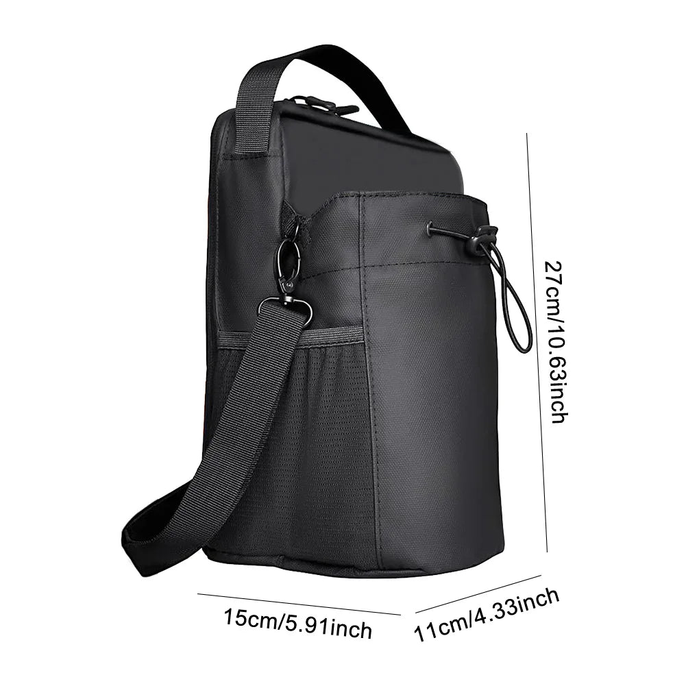 Magnetic Bottle Sleeve Pouch with Phone Pocket Gym Accessories Organizer with Shoulder Strap for Water Bottle Holder